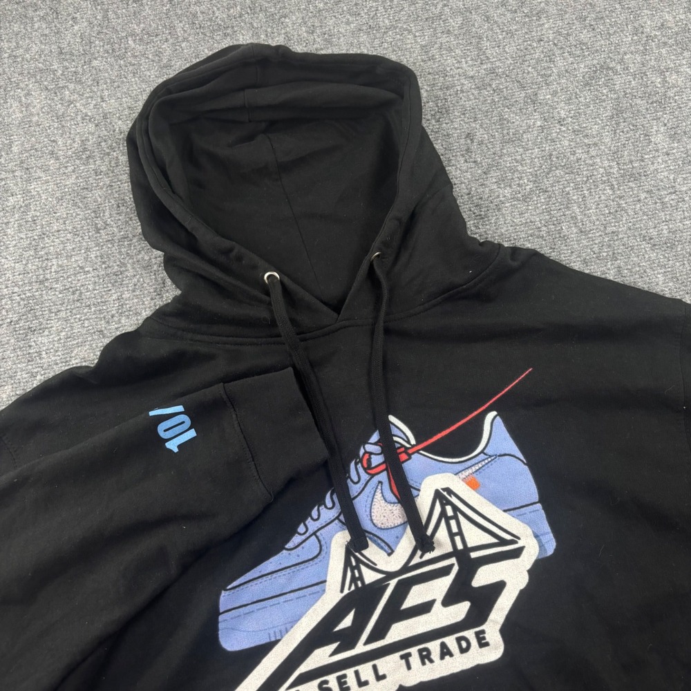 Independent Trading‎ Co Graphic Hoodie Large Black AF1 Sneaker Bridge Men's